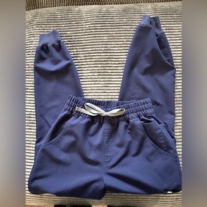 FIGS- NAVY- XS UMAN HIGH WAISTED RELAXED JOGGER SCRUB PANT